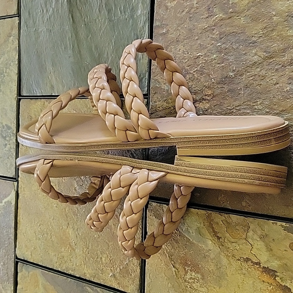 Sincerely Jules Venice Sandals Brown 9.5 - Picture 5 of 9
